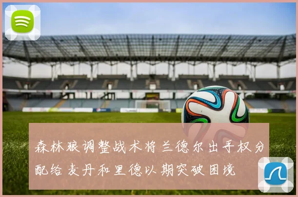 森林狼调整战术将兰德尔出手权分配给麦丹和里德以期突破困境